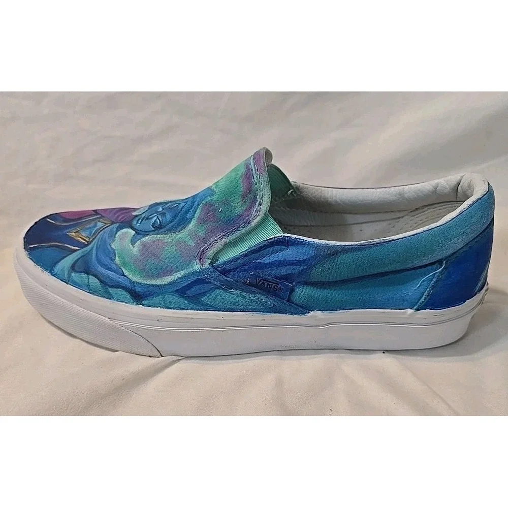 Vans Custom Painted The Legend Of Zelda Characters Zora‎ And Fi Shoes Unisex